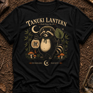 Tanuki Moon Lantern — black