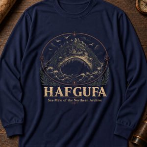 Hafgufa Sea Maw Long Sleeve Shirt — True Navy