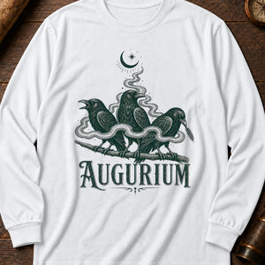 Corvid Augury Long Sleeve Shirt — White