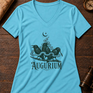 Corvid Augury Women's V-Neck Tee — turquoise