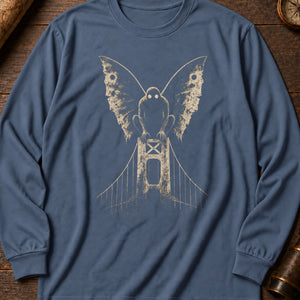 The Bridge Omen Long Sleeve Shirt — Blue Jean