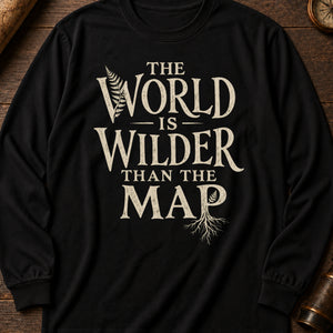 The Wilder World Long Sleeve Shirt — Black
