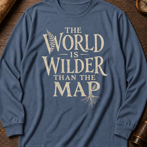The Wilder World Long Sleeve Shirt — Blue Jean
