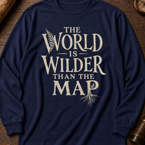 The Wilder World Long Sleeve Shirt — True Navy