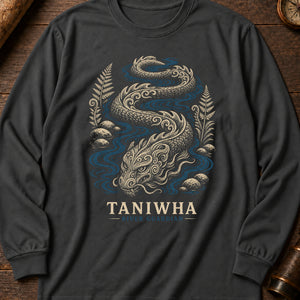 Taniwha River Long Sleeve Shirt — Pepper
