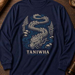 Taniwha River Long Sleeve Shirt — True Navy