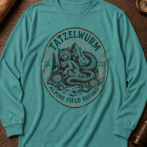 Tatzelwurm Crest Long Sleeve Shirt — Seafoam