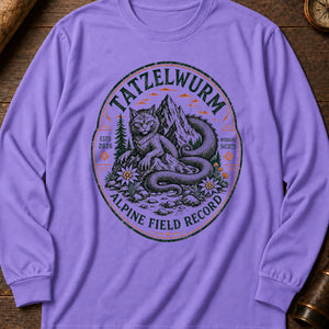 Tatzelwurm Crest Long Sleeve Shirt — Violet