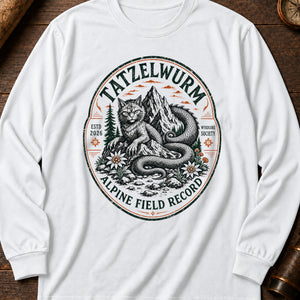 Tatzelwurm Crest Long Sleeve Shirt — White