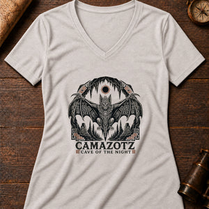 Camazotz Cave Women's V-Neck Tee — heather dust