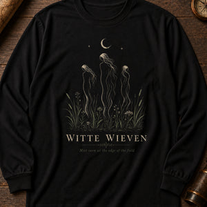Witte Wieven Mist Long Sleeve Shirt — Black