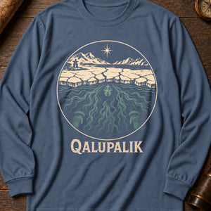 Qalupalik Ice Long Sleeve Shirt — Blue Jean