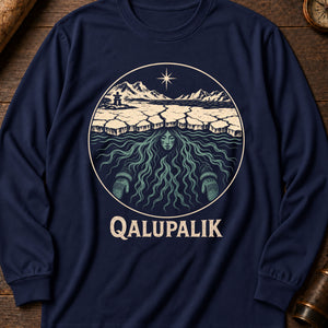 Qalupalik Ice Long Sleeve Shirt — True Navy