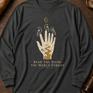 Reader Of Omens Long Sleeve Shirt — Pepper