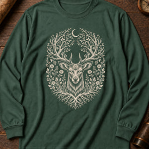 The Silent Stag Long Sleeve Shirt — Blue Spruce