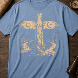 Crossroads Signpost — blue jean