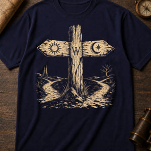 Crossroads Signpost — true navy