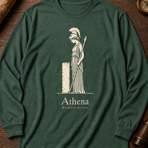 Mourning Athena Relief Long Sleeve Shirt — Blue Spruce