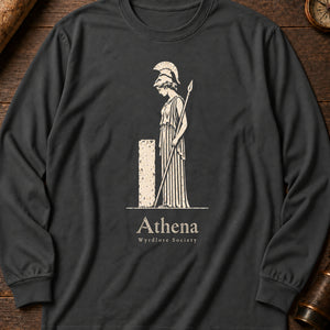 Mourning Athena Relief Long Sleeve Shirt — Pepper