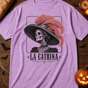 La Catrina plumed profile — orchid