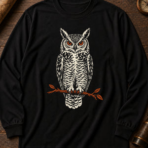 Tecolotl Messenger Long Sleeve Shirt — Black