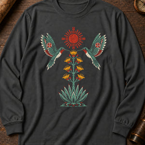 Hummingbird Warrior Souls Long Sleeve Shirt — Pepper