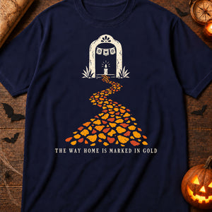 Cempasúchil Petal Path — true navy