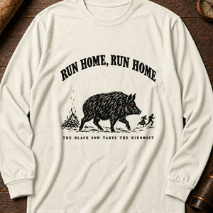 Hwch Ddu Gwta Long Sleeve Shirt — Ivory