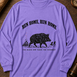 Hwch Ddu Gwta Long Sleeve Shirt — Violet