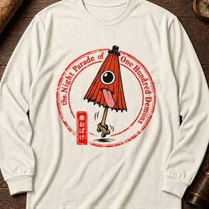 Kasa-obake Umbrella Long Sleeve Shirt — Ivory