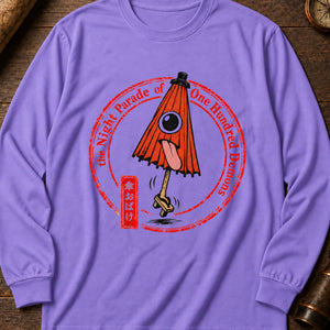 Kasa-obake Umbrella Long Sleeve Shirt — Violet