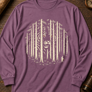 Jangsan Tiger Long Sleeve Shirt — Berry