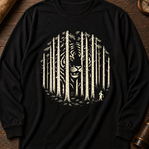 Jangsan Tiger Long Sleeve Shirt — Black