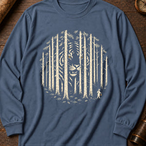 Jangsan Tiger Long Sleeve Shirt — Blue Jean
