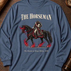 Headless Hessian Rider Long Sleeve Shirt — Blue Jean