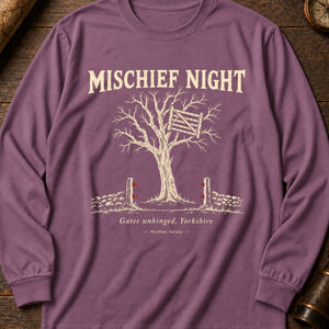 Mischief Night Gate Long Sleeve Shirt — Berry