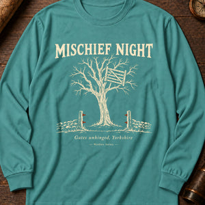 Mischief Night Gate Long Sleeve Shirt — Seafoam