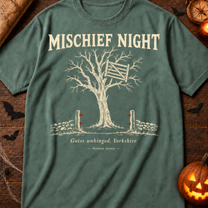 Mischief Night Gate — blue spruce