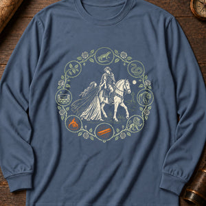 Tam Lin's Rescue Long Sleeve Shirt — Blue Jean