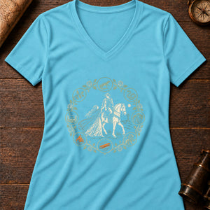 Tam Lin's Rescue Women's V-Neck Tee — turquoise
