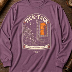 Tick-Tack Prank Long Sleeve Shirt — Berry