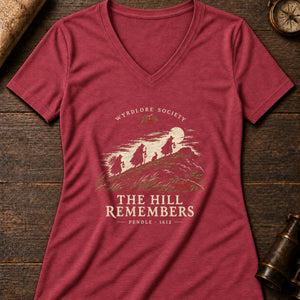 Pendle Hill Women's V-Neck Tee — heather red