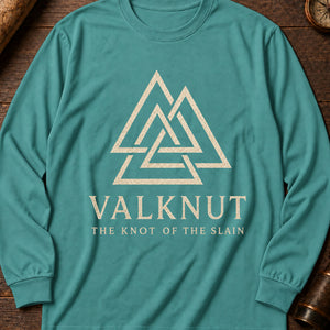 Valknut Sign Long Sleeve Shirt — Seafoam