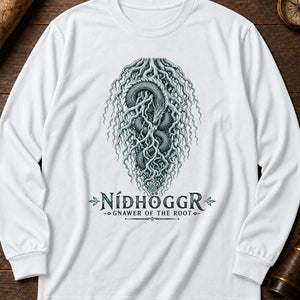 Nidhogg Root Gnawer Long Sleeve Shirt — White