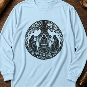The Norns' Thread Long Sleeve Shirt — Chambray