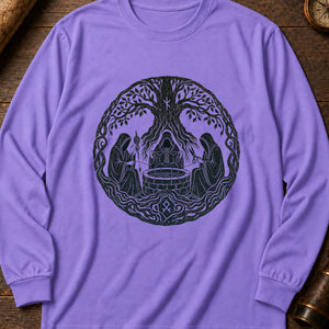 The Norns' Thread Long Sleeve Shirt — Violet