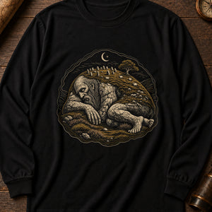 Firbolg Hill Giant Long Sleeve Shirt — Black