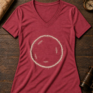 Salt Circle Ward Women's V-Neck Tee — heather red