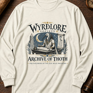 Thoth Archive Long Sleeve Shirt — Ivory