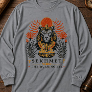 Sekhmet Flame Long Sleeve Shirt — Grey